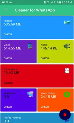 Cleaner for Whatsapp - Clean Junk Files android App screenshot 3